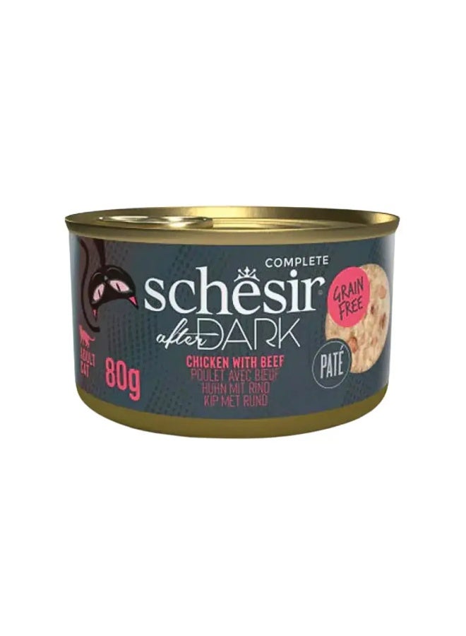 Caesar Cheezer After Dark Canned Chicken and Beef in Gravy for Adult Cats - Image 1